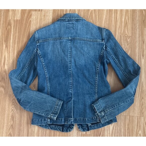 Roots Denim Blazer Jacket Womens Medium Lightweight Casual Wear - Picture 2 of 7